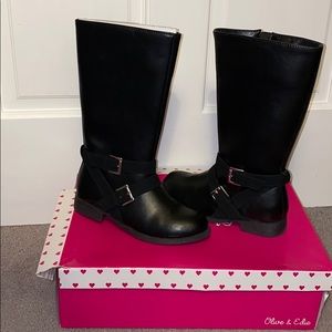 Girls Black NEW Boots